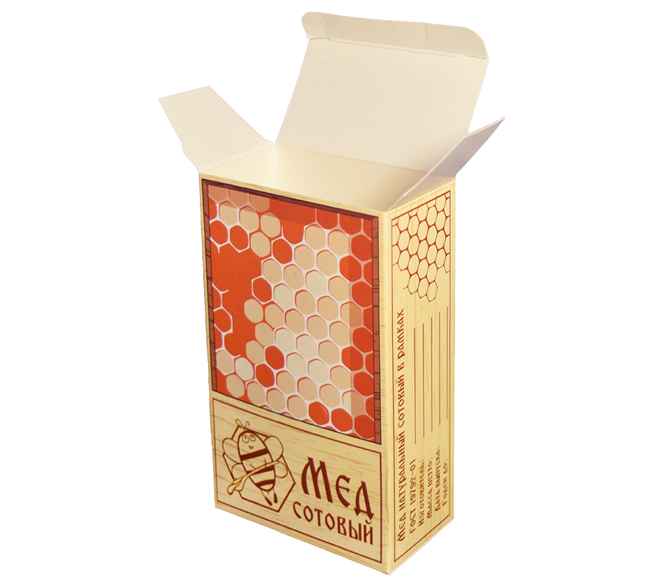 Petek balı için paketleme "Huş kabuğu"