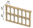 Mini frames with universal slots